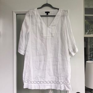 J crew linen cover up